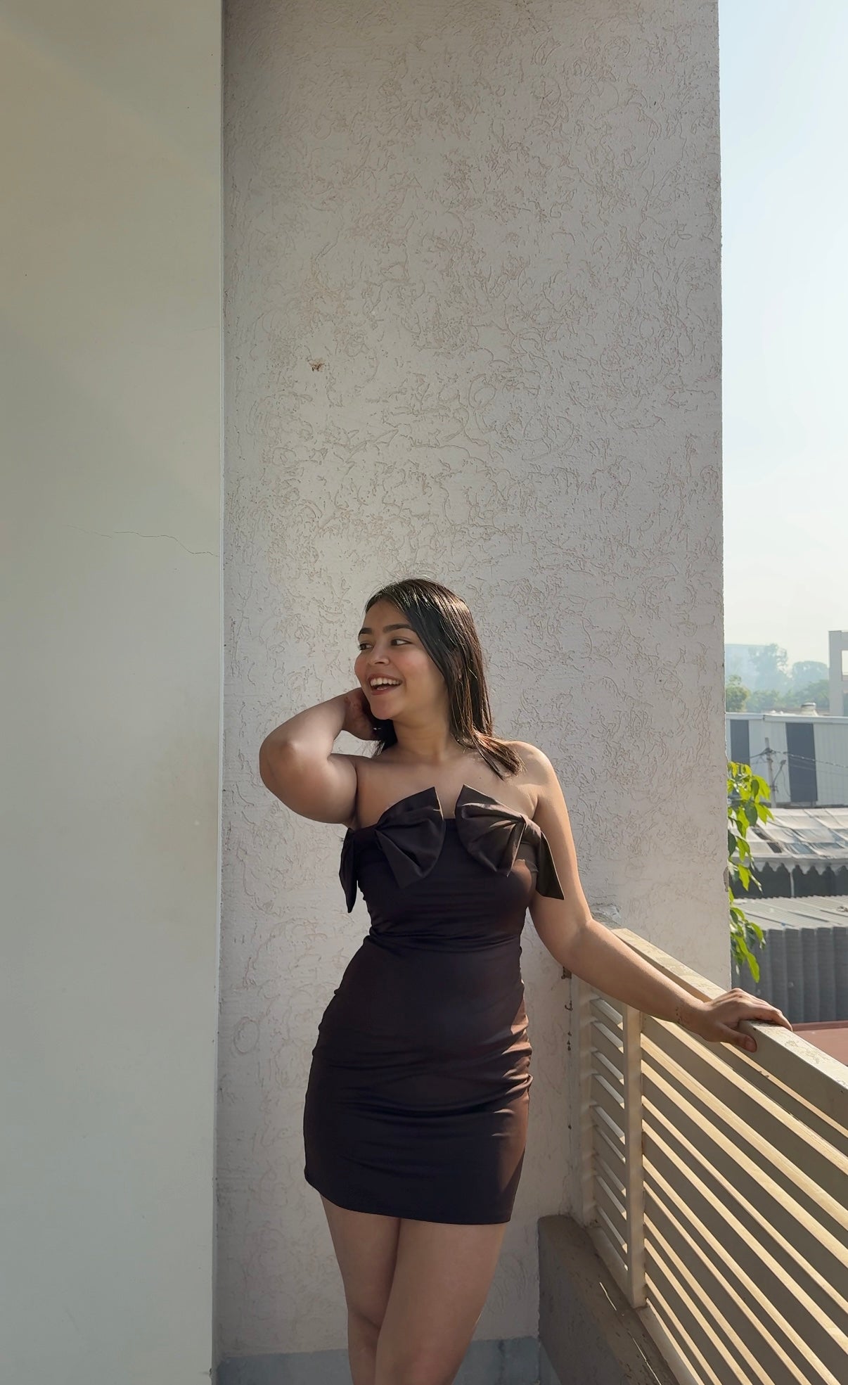 Cocoa Bow Dress - ODDNY