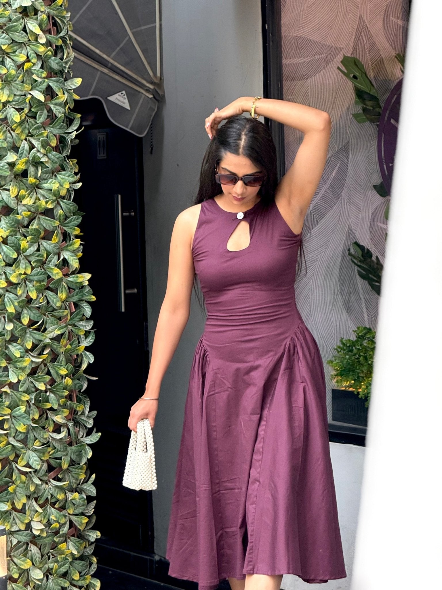 Moonlight Wine Dress - ODDNY